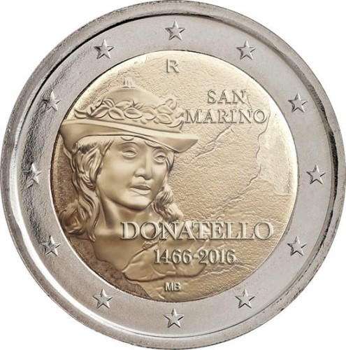 2 euro San Marino Donatello 2016