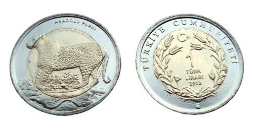Turcja 1 lira Leopard Anatolijski 2012