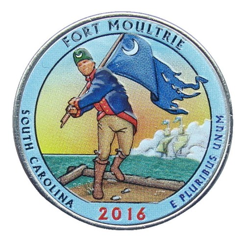 USA 25 c Park Fort Moultrie  2016 nr 35 kolor x 1