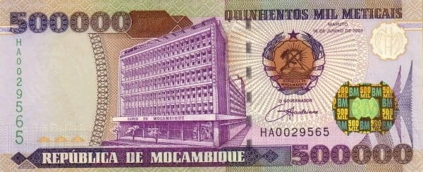Mozambik 500 000 metical Hutnicy 2003 P-142