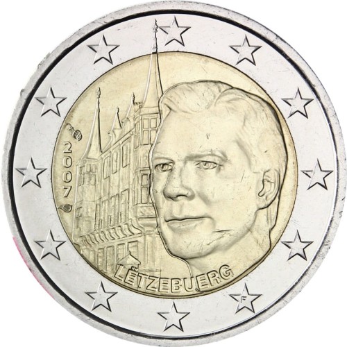 2 euro Luksemburg Rezydencja księcia 2007