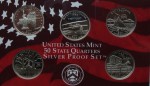 USA Proof set Ag 5 x 25 c 2001