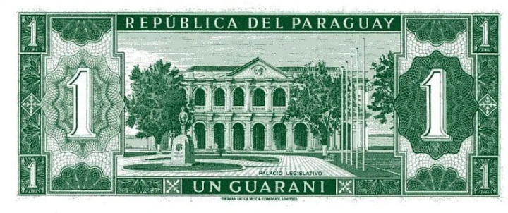 Paragwaj 1 guarani Pałac 1952/63 P-193