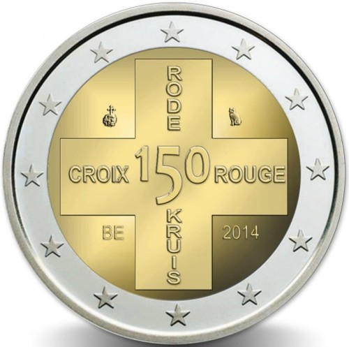 2 €  Belgia Międzynarodowy Czerwony Krzyż 2014