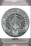 20 zł 65  rocznica likwidacji getta w Łodzi 2009 MS67