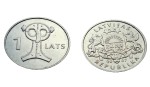 Łotwa 1 łat Sowa Fibula 2007