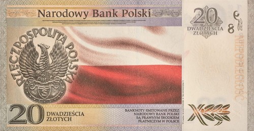 20 zł 100-lecie niepodległości -J. Piłsudski 2018