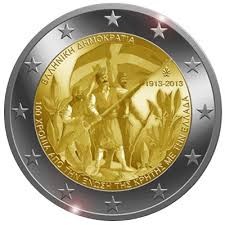 2 € Grecja 100 rocz. Unii Grecji z  Kretą 2013