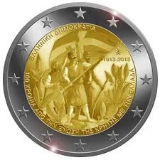 2 € Grecja 100 rocz. Unii Grecji z  Kretą 2013