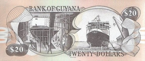 Gujana 20 dolarów Statek 2018 P-30g