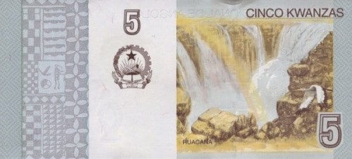 Angola 5 kwanza Wodospad Ruagana 2012 P-NEW1