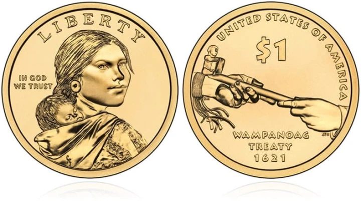 USA 1 $ Rdzenni Amerykanie Traktat z Wampanoag 2011 nr 12