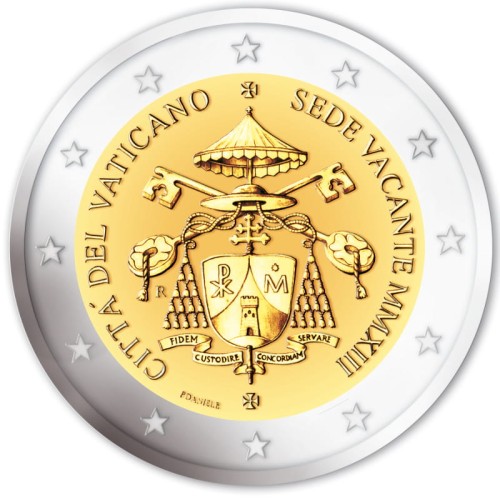 2 € Watykan Sede Vacante 2013