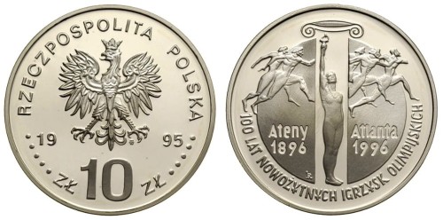 10 zł 100 lat Nowożytnych Igrzysk