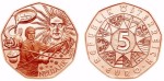 5 € Austria Nowy rok 2014