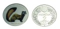 UKRAINA 2 UAH Tchórz marmurkowy 2017