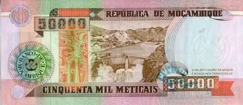Mozambik 50 000 metical  Tama 1993 P-138
