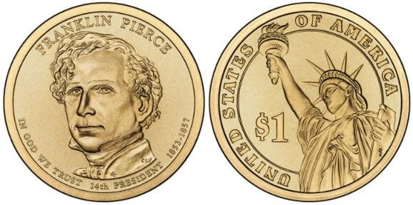 USA 1 $ Franklin Pierce 2010 nr 14
