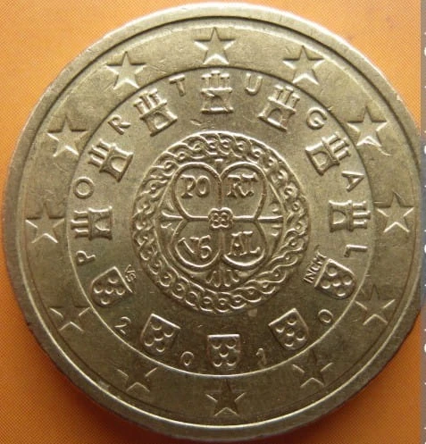 50 centów Portugalia 2010