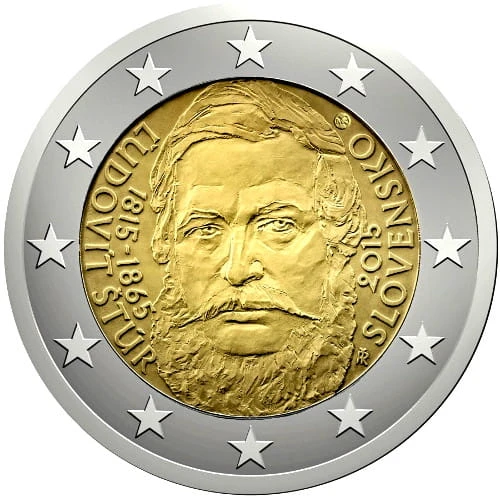 2 € Słowacja Ludovit Stur 2015.jpg