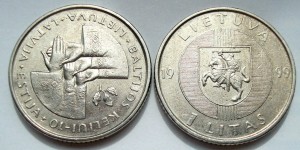 Litwa 1 lit Via Baltica 1999