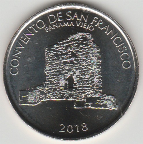 Panama 0.5 balboa Klasztor Św. Franciszka 2018