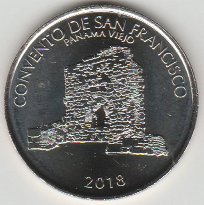 Panama 0.5 balboa Klasztor Św. Franciszka 2018