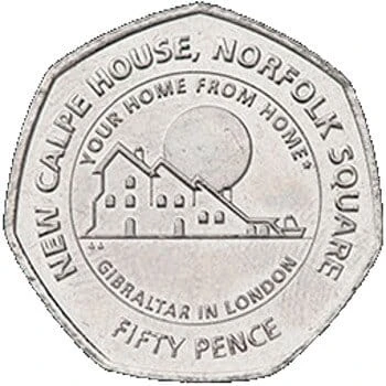 Gibraltar 50 pensów Calpe house 2018