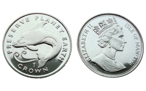 Wyspa Man 1 crown Delfin 1996