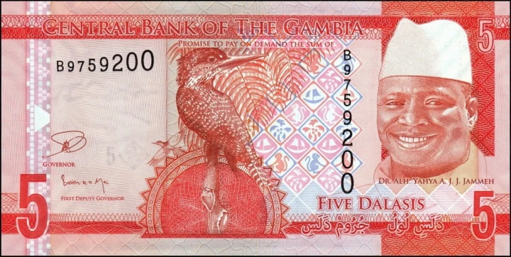 Gambia 10 Dalasi 2015 P-32a