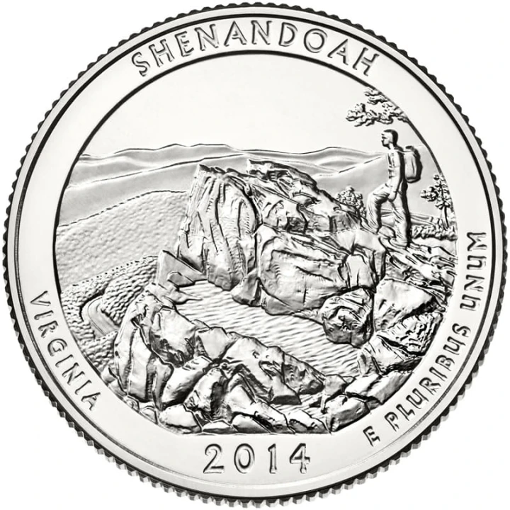 USA 25 c Park narodowy Shenandoah 2014 nr 22