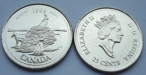 Kanada 25 c Millennium August 1999