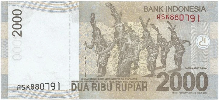 Indonezja 2000 rupii Pangeran Antasari 2016 P-148