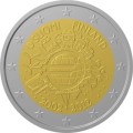 2 € Finlandia 10 lat euro w obiegu 2012