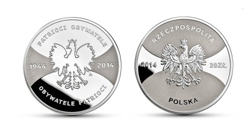 20 zł Patrioci 1944 Obywatele 2014
