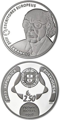 2,5 € Portugalia Jose Saramago 2013.jpg