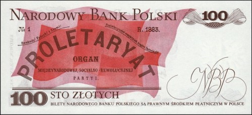 PRL 100 zł Ludwik Waryński 1976 P-143b AL