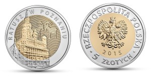 5 zł Ratusz w Poznaniu 2015 nr 4