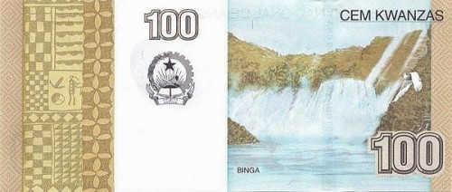 Angola 100 kwanza Wodospad Binga 2012 P-153