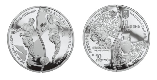 10 zł + 10 UAH Mistrzostwa Europy w Piłce Nożnej UEFA 2010-2012