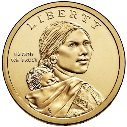 USA 1 $ Rdzenni Amerykanie Sequoah 2017