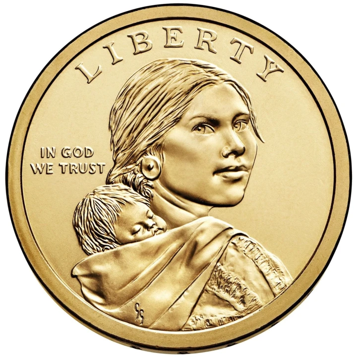 USA 1 $ Rdzenni Amerykanie Sequoah 2017