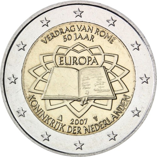 2 euro Holandia Traktaty Rzymskie 2007