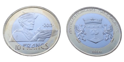 Antyle francuskie 10 franków Marie - Galante 2015