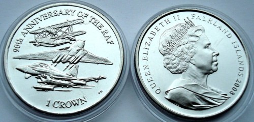 Falklandy 1 crown 90-lecie RAF 2008
