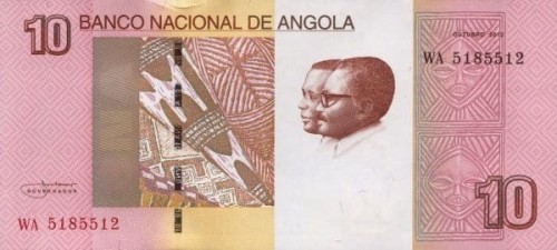 Angola 10 kwanza Wodospad Luena 2012 P-NEW2