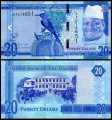Gambia 20 Dalasi niebieski 2015 P-33a