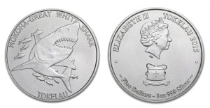 Tokelau 2$ Tuńczyk 1 OZ Ag.999 2014 (1)