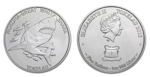 Tokelau 5$ Rekin Biały 1 OZ Ag.999 2015.jpg