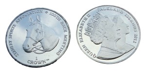 Falklandy 1 crown Koń 2012